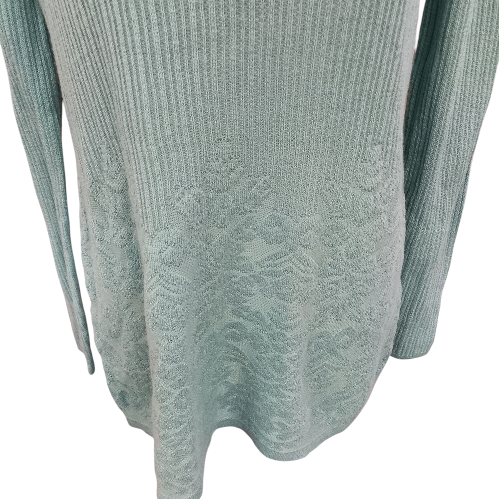 Soft Surroundings Teal Crew Neck Sweater - Picture 7 of 7